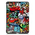 iPad Air 13 (2024) Tri-Fold Sarjan Smart Lompakkokotelo - Graffiti