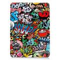 iPad Air 13 (2024) Tri-Fold Sarjan Smart Lompakkokotelo - Graffiti