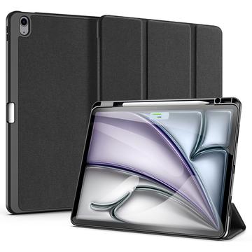 iPad Air 13 (2024) Dux Ducis Domo Tri-Fold Smart Lompakkokotelo - Musta