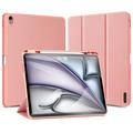 iPad Air 13 (2024) Dux Ducis Domo Tri-Fold Smart Lompakkokotelo - Pinkki