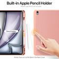 iPad Air 13 (2024) Dux Ducis Domo Tri-Fold Smart Lompakkokotelo - Pinkki