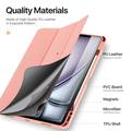 iPad Air 13 (2024) Dux Ducis Domo Tri-Fold Smart Lompakkokotelo - Pinkki