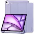 iPad Air 13 (2024) Tech-Protect SmartCase Pen Tri-Fold Folio kotelo - Violetti