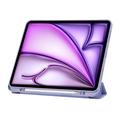 iPad Air 13 (2024) Tech-Protect SmartCase Pen Tri-Fold Folio kotelo - Violetti