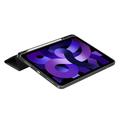 iPad Air 2020/2022/2024 Tech-Protect SmartCase Pen Tri-Fold Folio -kotelo - Musta