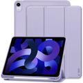 iPad Air 2020/2022/2024 Tech-Protect SmartCase Pen Tri-Fold Folio -kotelo - violetti