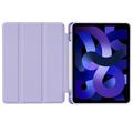 iPad Air 2020/2022/2024 Tech-Protect SmartCase Pen Tri-Fold Folio -kotelo - violetti