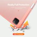 iPad Pro 13 (2024) Dux Ducis Domo Tri-Fold Smart Lompakkokotelo - Pinkki