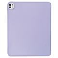 iPad Pro 13 (2024) Tech-Protect SmartCase Pen Tri-Fold Folio kotelo - Violetti