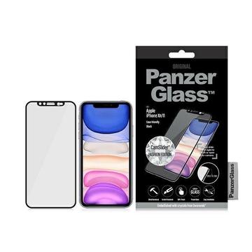 iPhone 11/XR PanzerGlass Case Friendly Swarovski CamSlider Panssarilasi - 9H - Musta Reuna