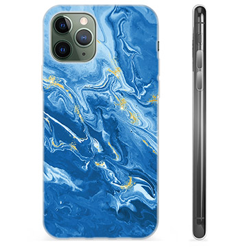 iPhone 11 Pro TPU Suojakuori - Värikäs Marmori