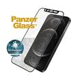 iPhone 12/12 Pro PanzerGlass Case Friendly Swarovski CamSlider Panssarilasi - 9H - Musta Reuna