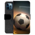 iPhone 12 Pro Premium Lompakkokotelo - Jalkapallo