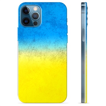 iPhone 12 Pro TPU Kotelo Ukrainan Lippu - Kaksisävyinen