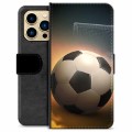iPhone 13 Pro Max Premium Lompakkokotelo - Jalkapallo