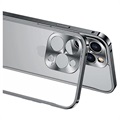 iPhone 13 Pro Bumper Metallico Muovinen Takaosa - Musta