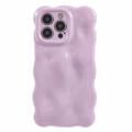 iPhone 13 Pro aaltoileva reuna Candy Bubbles TPU-kotelo - vaaleanvioletti