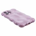 iPhone 13 Pro aaltoileva reuna Candy Bubbles TPU-kotelo - vaaleanvioletti