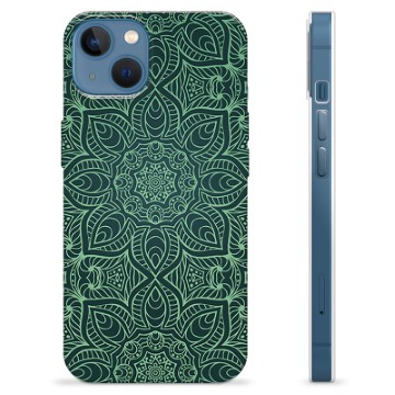 iPhone 13 TPU Suojakuori - Vihreä Mandala