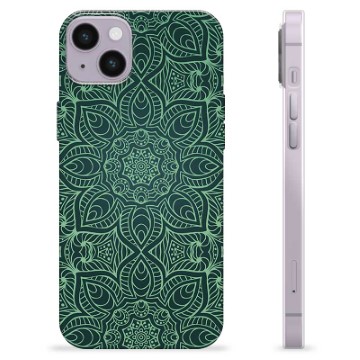 iPhone 14 Plus TPU Suojakuori - Vihreä Mandala