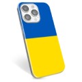 iPhone 14 Pro TPU Kotelo Ukrainan Lippu - Keltainen ja vaaleansininen