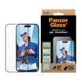 iPhone 15/16 PanzerGlass Aluminum Frame Ultra-Wide Fit Panzerglas - 9H - musta reuna