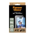 iPhone 15/16 PanzerGlass Aluminum Frame Ultra-Wide Fit Panzerglas - 9H - musta reuna