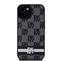 iPhone 15 DKNY Checkered Pattern and Stripe kotelo