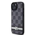 iPhone 15 DKNY Checkered Pattern and Stripe kotelo