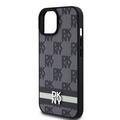 iPhone 15 DKNY Checkered Pattern and Stripe kotelo