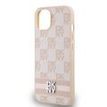 iPhone 15 DKNY Checkered Pattern and Stripe kotelo