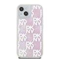 iPhone 15 DKNY Liquid Glitter Checkered Pattern Kotelo