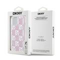 iPhone 15 DKNY Liquid Glitter Checkered Pattern Kotelo