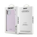 iPhone 15 DKNY Liquid Silikoni Metallilogokotelo - Magsafe yhteensopiva