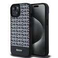 iPhone 15 DKNY Toista kuvio Bottom Stripe Suojakuori - MagSafe yhteensopiva - Musta