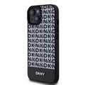 iPhone 15 DKNY Toista kuvio Bottom Stripe Suojakuori - MagSafe yhteensopiva - Musta