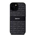 iPhone 15 DKNY Repeat Pattern Tonal Stripe Suojakuori - Musta