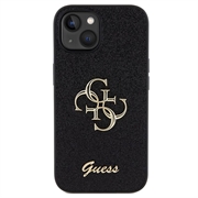 iPhone 15 Guess Fixed Glitter 4G Metal Logo Kotelo