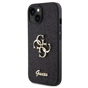 iPhone 15 Guess Fixed Glitter 4G Metal Logo Kotelo