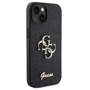 iPhone 15 Guess Fixed Glitter 4G Metal Logo Kotelo