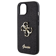 iPhone 15 Guess Fixed Glitter 4G Metal Logo Kotelo