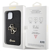 iPhone 15 Guess Fixed Glitter 4G Metal Logo Kotelo