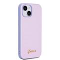 iPhone 15 Guess Iridescent Metal Script Hybrid Kotelo - Violetti