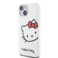 iPhone 15 Hello Kitty IML Kitty Pää Kotelo - Valkoinen