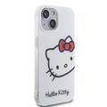 iPhone 15 Hello Kitty IML Kitty Pää Kotelo - Valkoinen