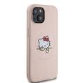 iPhone 15 Hello Kitty Kitty Kitty Asleep MagSafe Kotelo - Vaaleanpunainen