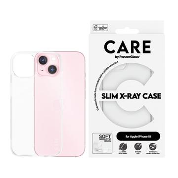 iPhone 15 PanzerGlass Care Fashion Slim X-Ray Suojakuori - läpinäkyvä