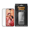 iPhone 15 PanzerGlass Ceramic Protection Ultra-Wide Fit EasyAligner -näytönsuoja - 9H - musta reuna