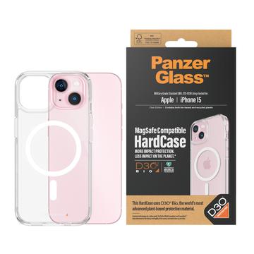 iPhone 15 PanzerGlass HardCase MagSafe tapauksessa yhteensopiva D3O - Kirkas