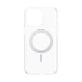 iPhone 15 Plus PanzerGlass Kickstand Care Kotelo - MagSafe-yhteensopiva - hopea